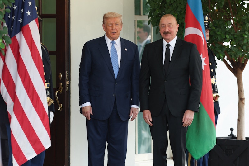 Trampla İlham Əliyev arasında görüş BAŞLADI - VİDEO