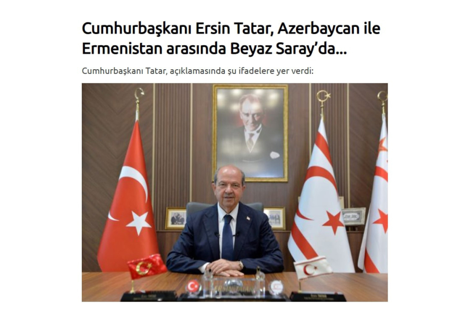 Ersin Tatar İlham Əliyevi təbrik etdi