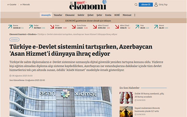 Azərbaycan dünyaya “Asan Xidmət” ixrac edir