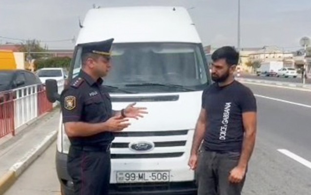 Təhlükə saçan “Ford” sürücüsü saxlanıldı