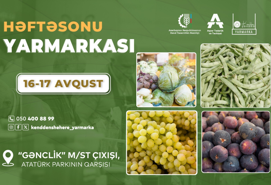 Bakıda “Kənddən Şəhərə” yarmarkası keçiriləcək