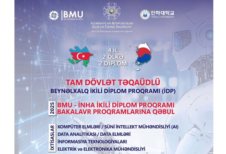 BMU ikili diplom proqramına qəbulun nəticələrini açıqladı