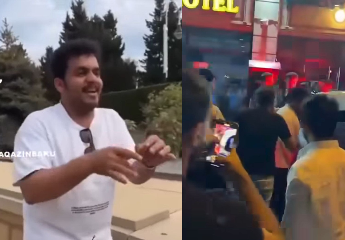 Şəhidlər Xiyabanında nalayiq hərəkətlər edən turistlər SAXLANILDI - VİDEO