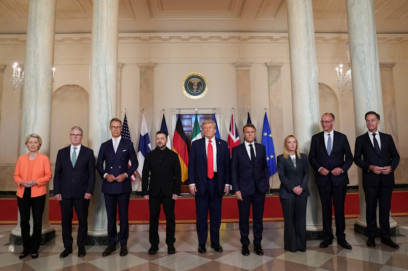 Tramp-Zelenski-Avropa liderləri bir arada - Kim nə dedi...