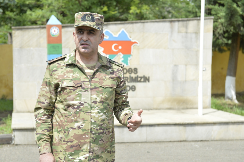 Hərbi prokuror DSX-nin hərbçiləri ilə bir arada - FOTOLAR