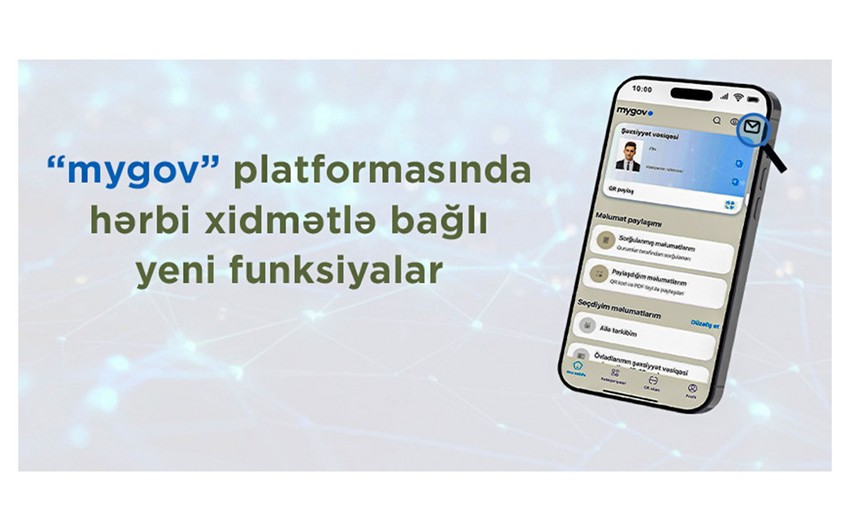Hərbi xidmətlə bağlı “mygov” platformasına yeni funksiyalar