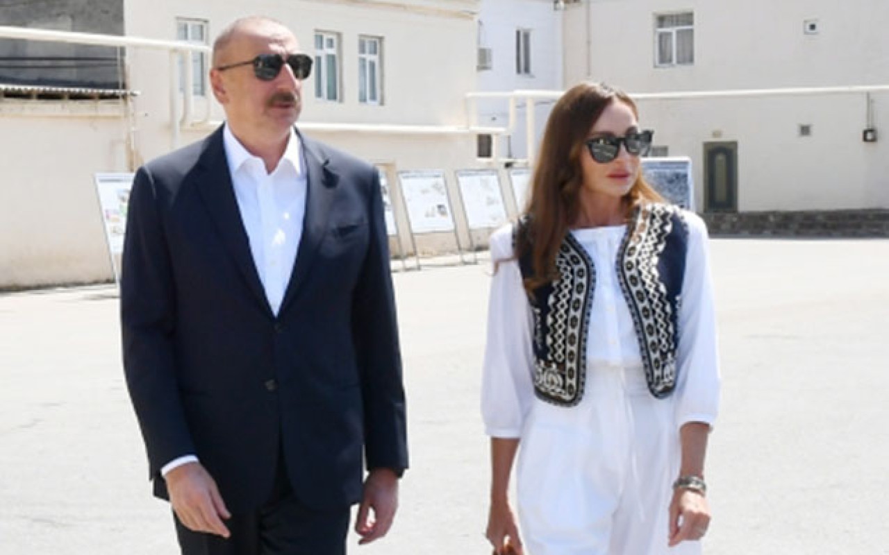 Prezidentlə xanımı “Hacıkənd” kompleksinin tikintisi ilə tanış olublar