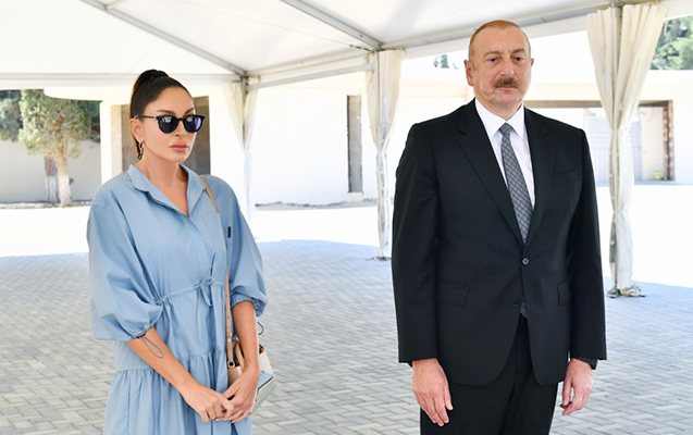 Prezidentlə xanımı Murovdağ tunelinin texniki açılışını ediblər