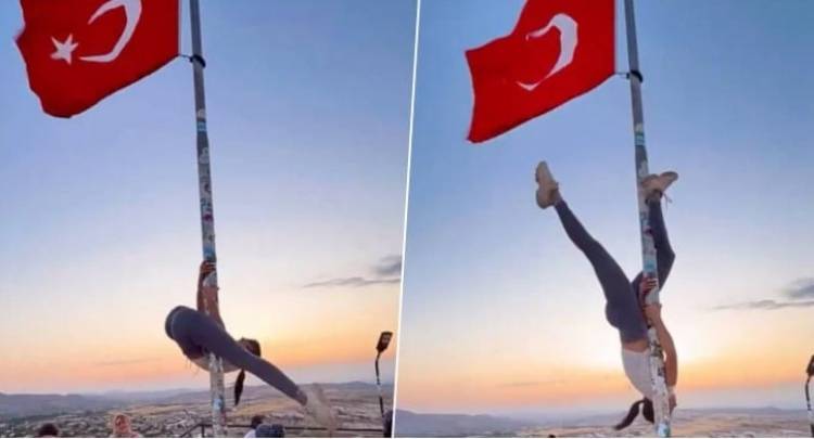 Türk bayrağına qarşı bunu edənə cinayət işi açıldı - VİDEO