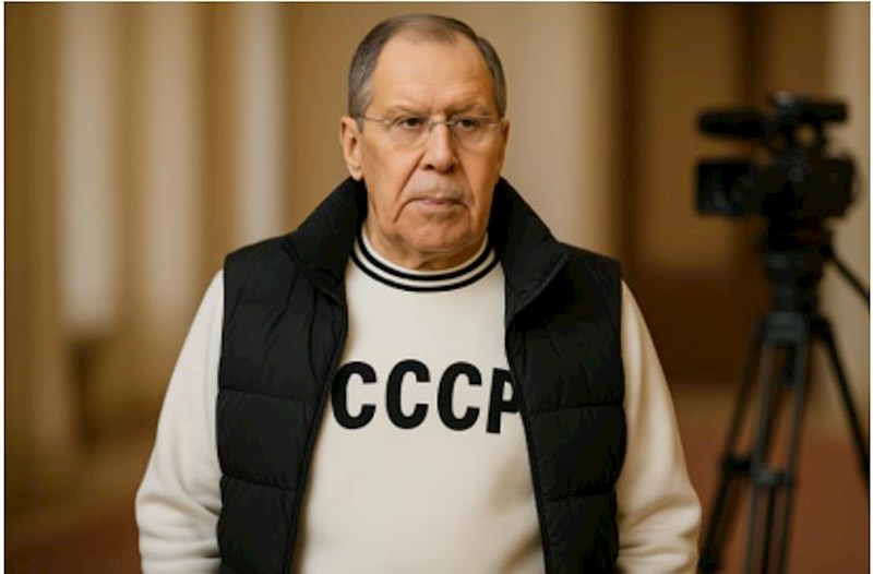 Lavrov “SSRİ” yazılmış geyimindən danışdı: Putin dəfələrlə deyib ki...