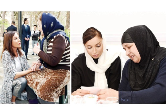 Şəhid ailələri: Mehriban xanım hər zaman yanımızdadır!