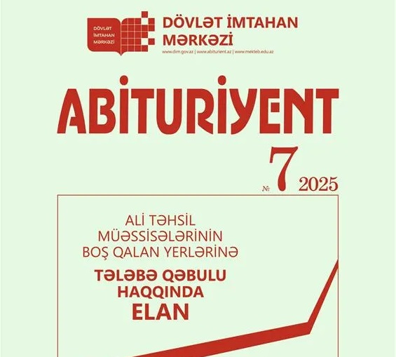 “Abituriyent” jurnalının 7-ci nömrəsi çıxdı