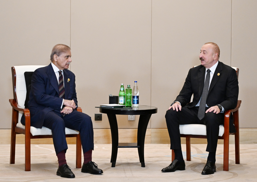Prezident Pakistanın Baş naziri ilə görüşdü - FOTO
