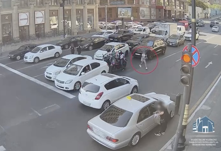 Bakıda maşın piyadanı belə vurdu - ANBAAN GÖRÜNTÜLƏR