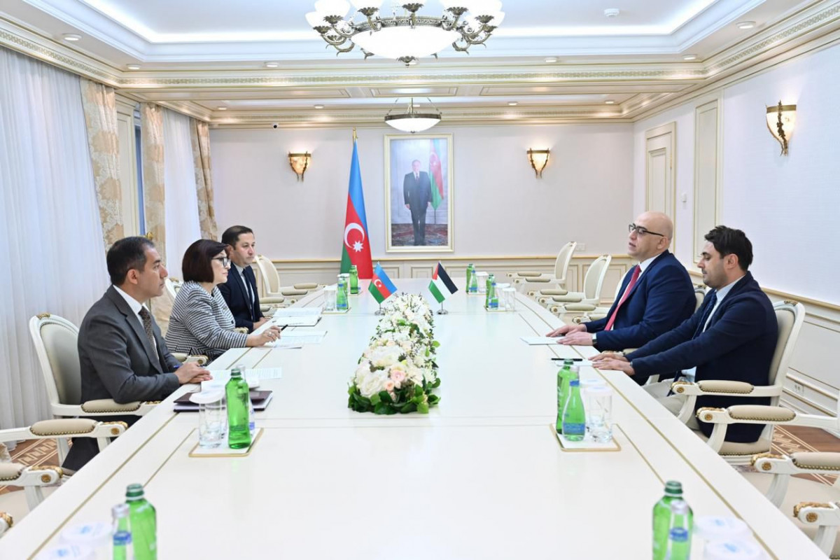 Sahibə Qafarova Fələstinin yeni səfiri ilə görüşüb 