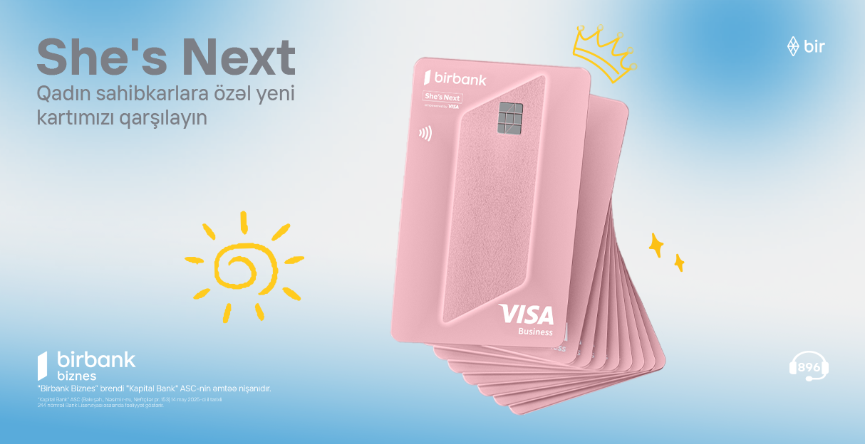 Birbank Biznes-dən sahibkar qadınlara özəl imkanlarla dolu biznes kartı 