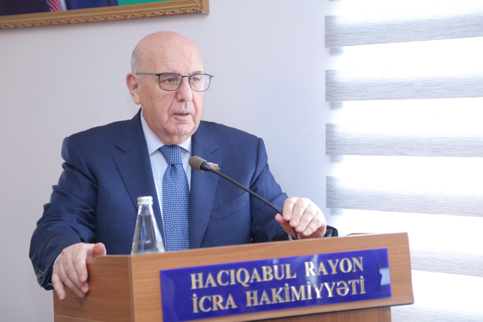 Hacıqabul Rayon Ağsaqqallar Şurasının hesabatı - FOTO