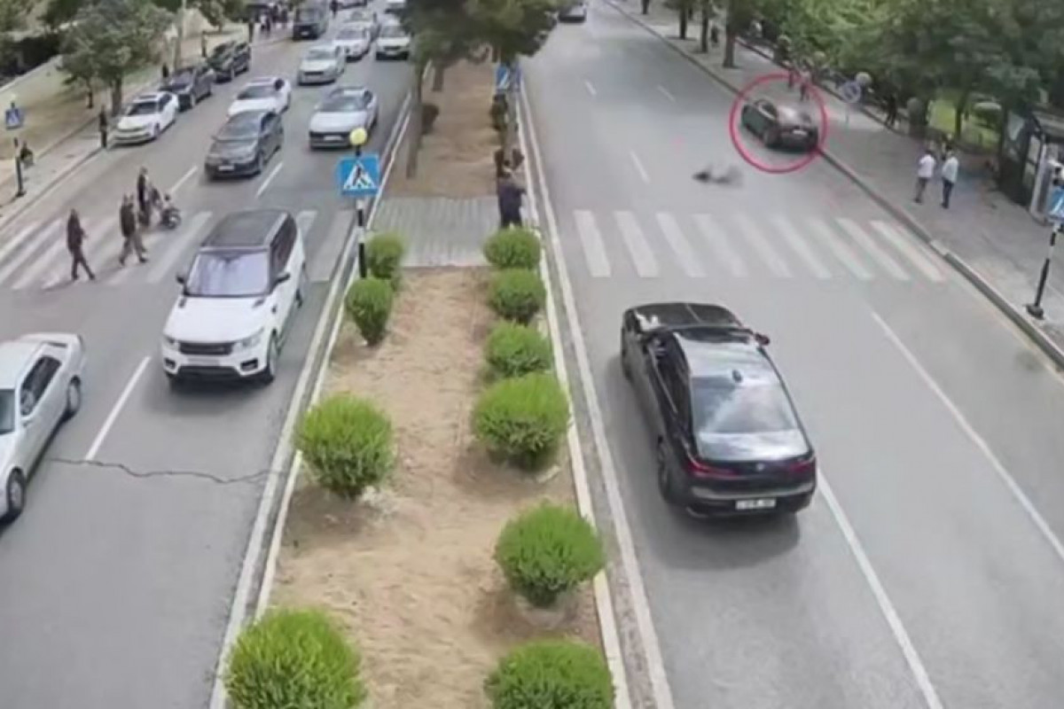 "Göy məscid"in qarşısındakı qəzanın ANBAAAN GÖRÜNTÜLƏRİ