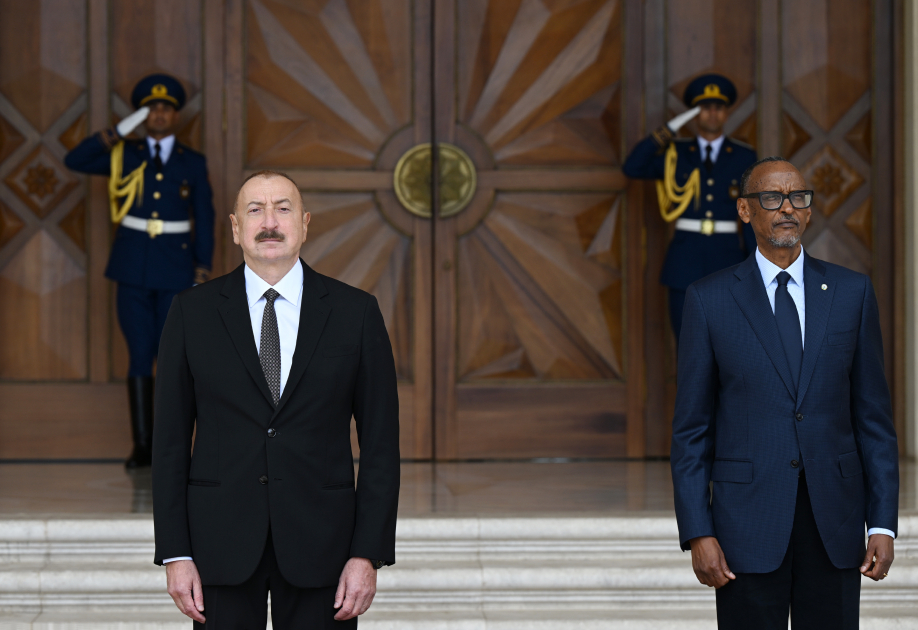 Ruanda Prezidentinin rəsmi qarşılanma mərasimi olub