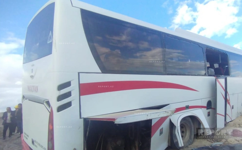 Naxçıvanda avtobus qəzası: yaralı sayı 16-dır - YENİLƏNİB