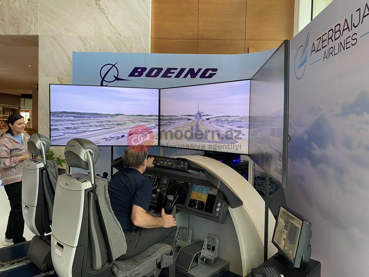 Bakıda "Boeing" təyyarəsi idarə edə bilərsiniz - FOTOLAR
