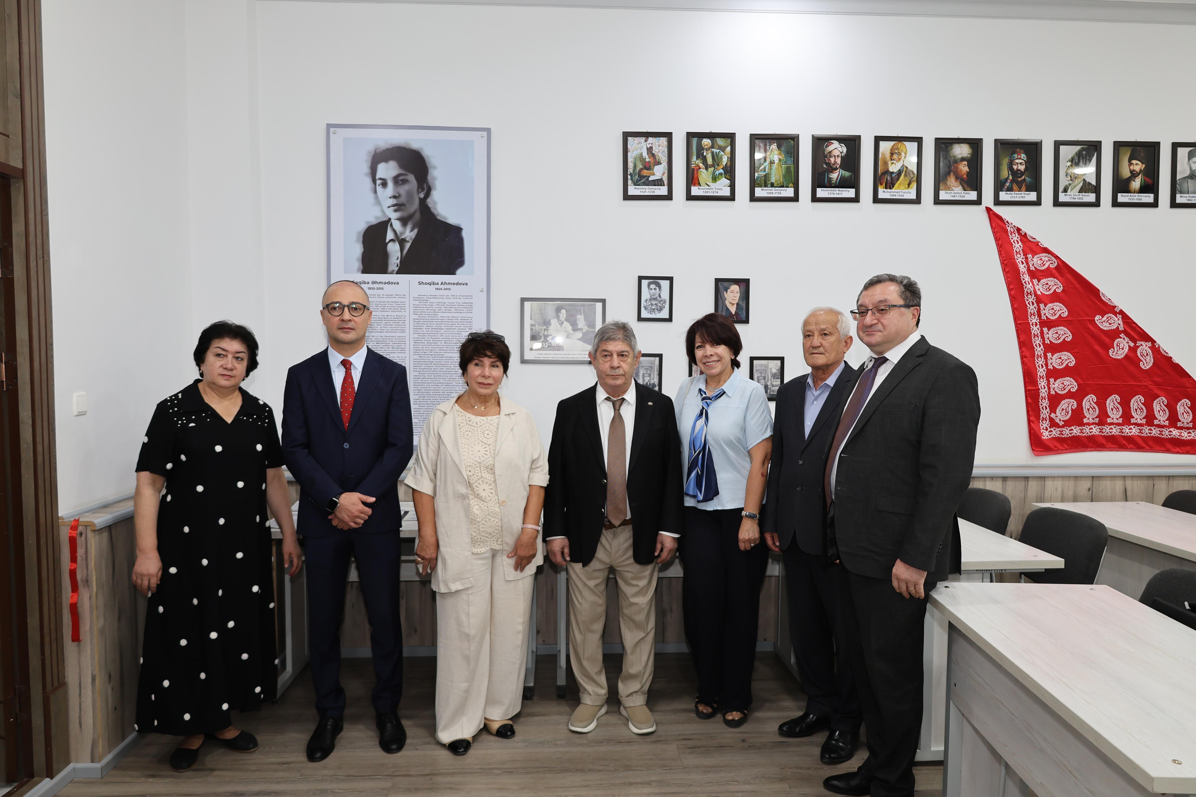 Səmərqənd İnstitutunda azərbaycanlı alimin adını daşıyan auditoriya - FOTOLAR