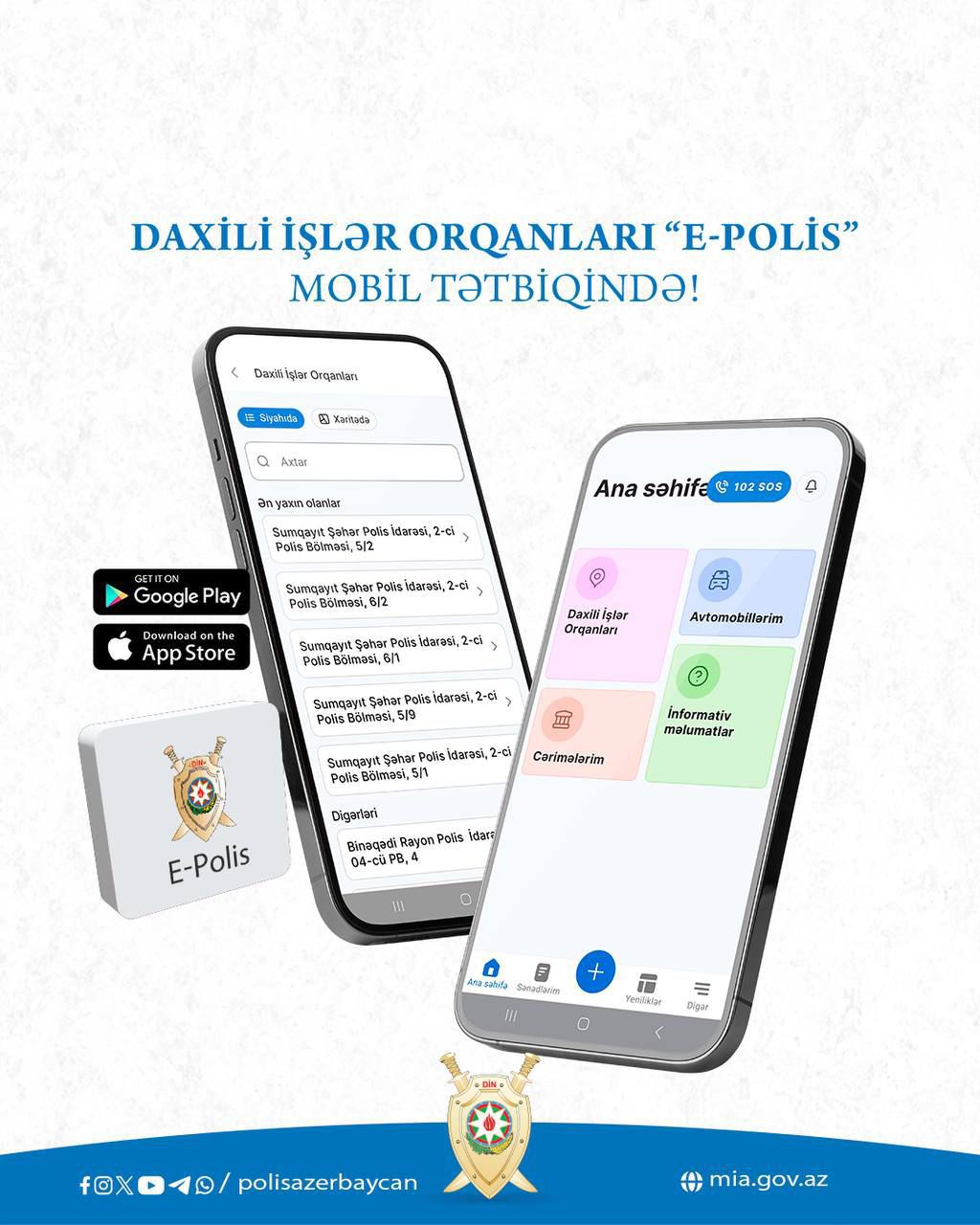 E-Polis mobil tətbiqində yenilik