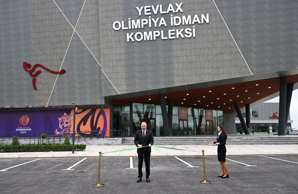 Prezident Yevlax Olimpiya İdman Kompleksinin AÇILIŞINDA
