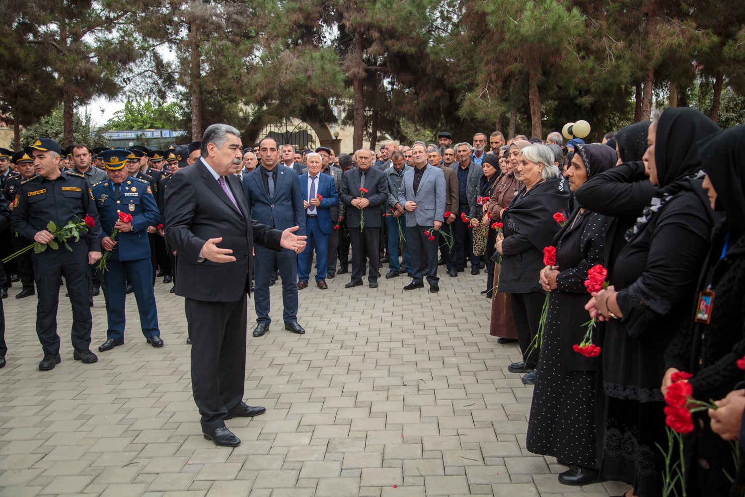 Salyanda Vətən övladlarının xatirəsi dərin ehtiramla anıldı - FOTOLAR