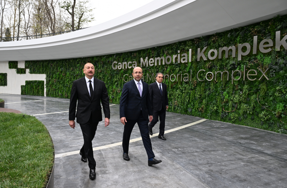 Prezident Gəncə Memorial Kompleksinin açılışında