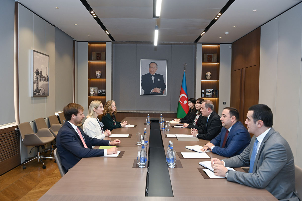 Ceyhun Bayramov ABŞ Dövlət Departamentini baş müşavirini qəbul edib