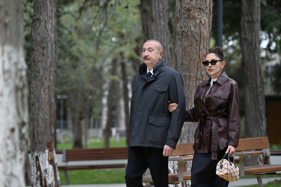 Bakıda yeni park - Prezident və xanımı açılışda iştirak etdi - FOTOLAR