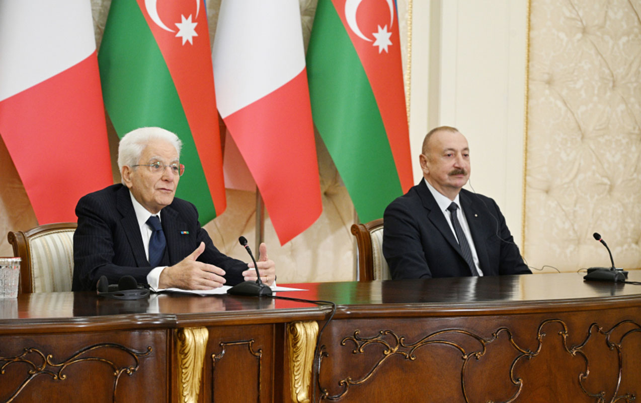 Prezidentin Mattarella ilə görüşündən yeni GÖRÜNTÜLƏR