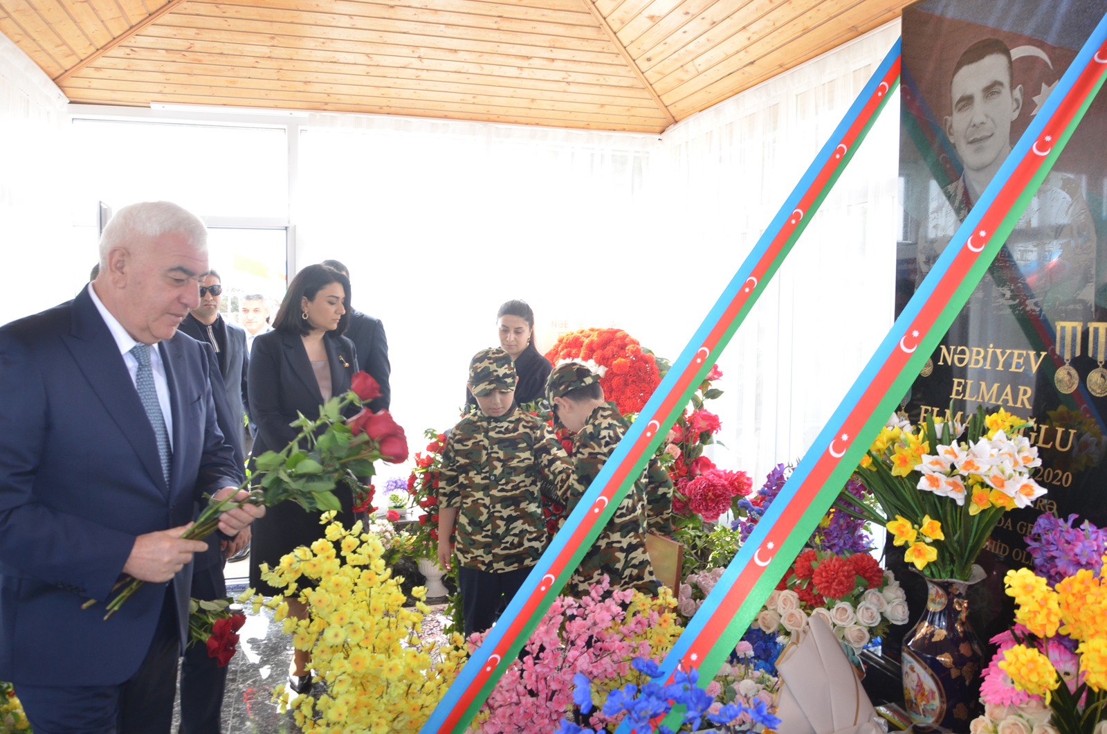 Şəhid Elmar Nəbiyevin xatirəsi anılıb - FOTOLAR