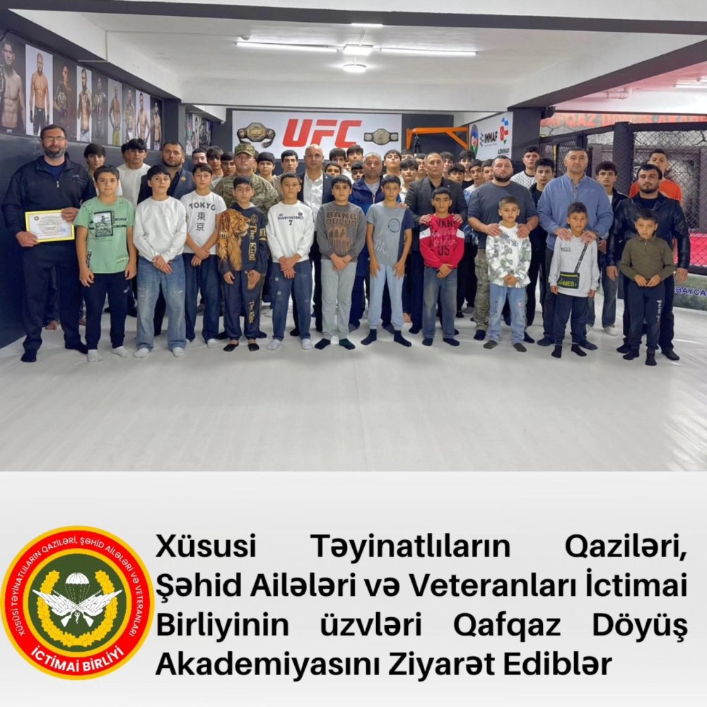 İctimai Birliyin üzvləri Qafqaz Döyüş Akademiyasında