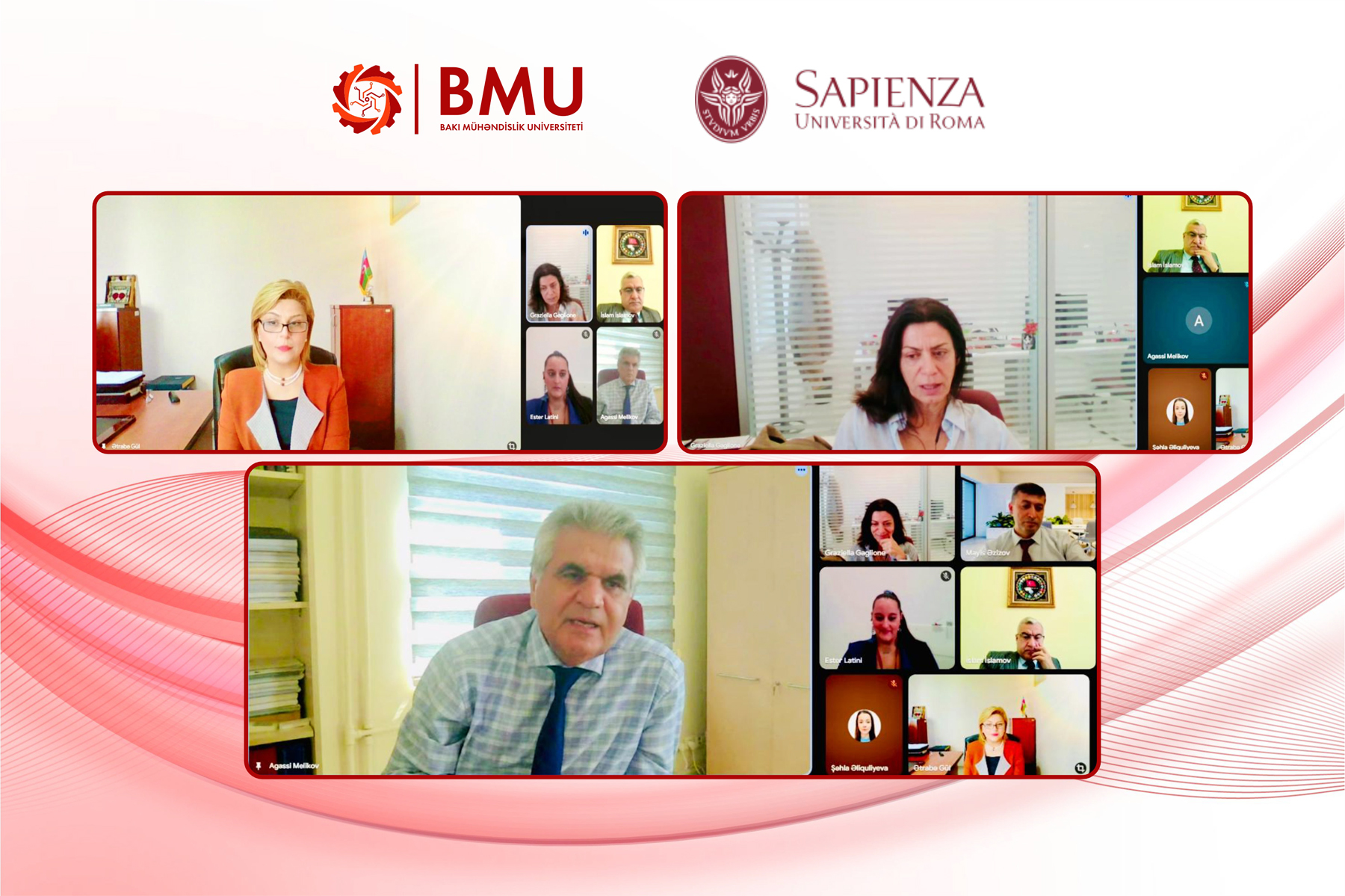 BMU ilə Sapienza Universiteti arasında əməkdaşlıq müzakirə olundu