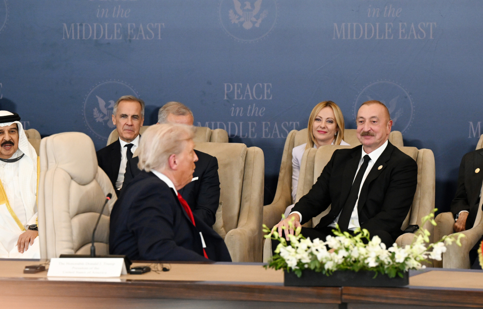 Prezident Yaxın Şərq Sülh Sammitində iştirakı ilə bağlı paylaşım etdi