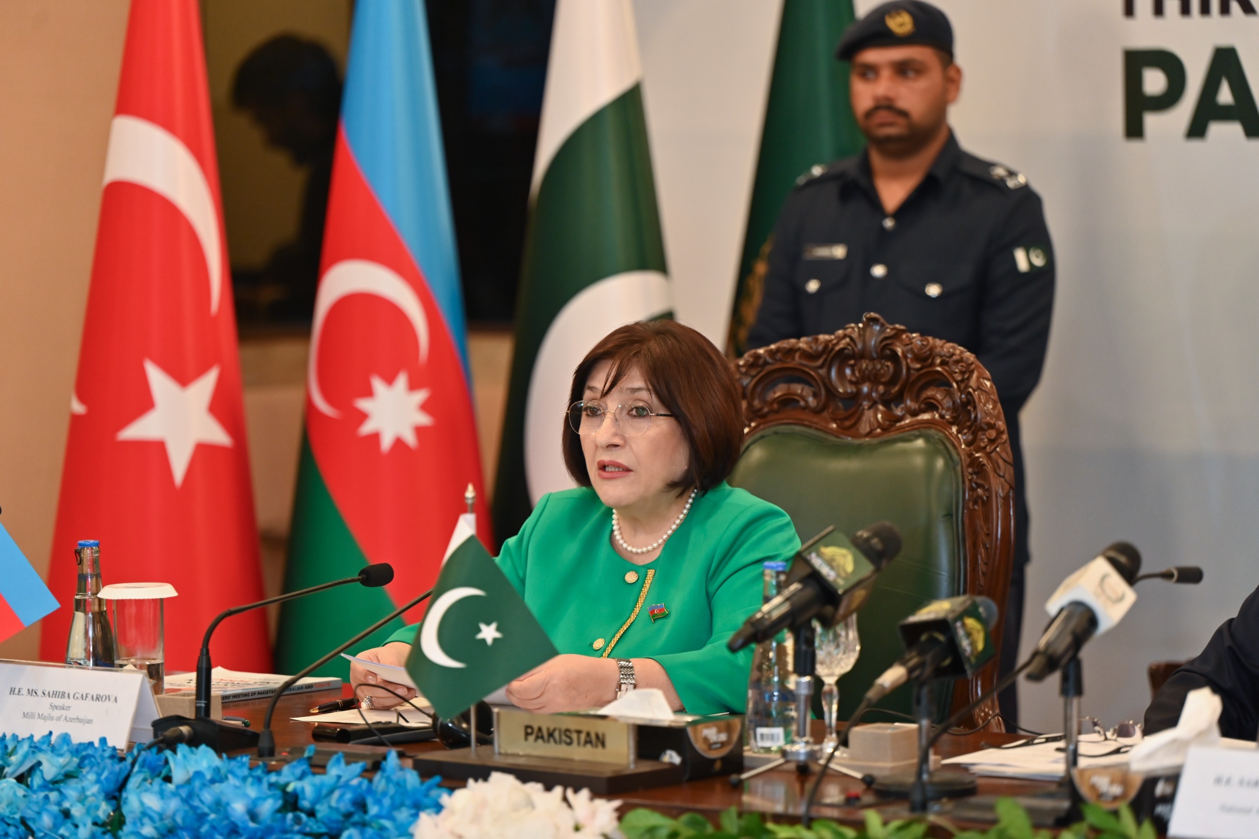 Sahibə Qafarova: Əlaqələrimiz üçtərəfli strateji tərəfdaşlıq səviyyəsinə yüksəlib