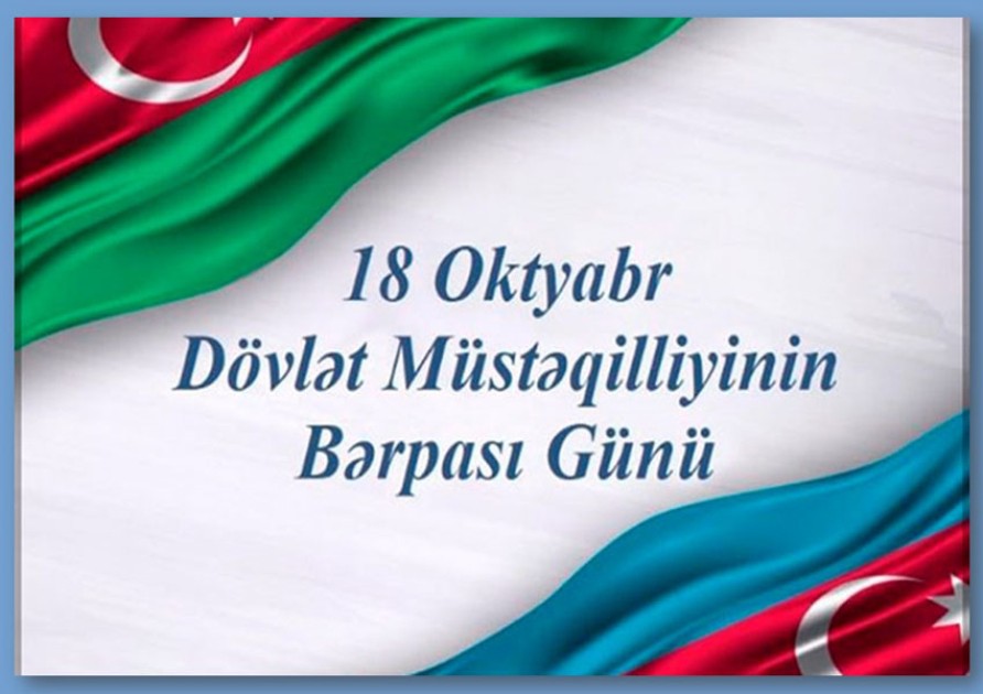 Müstəqilliyimiz əbədidir!