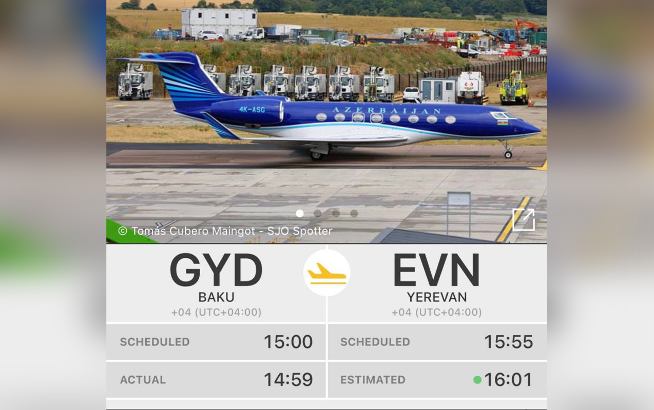 Azərbaycan təyyarəsi İrəvana getdi - Nə baş verir?
