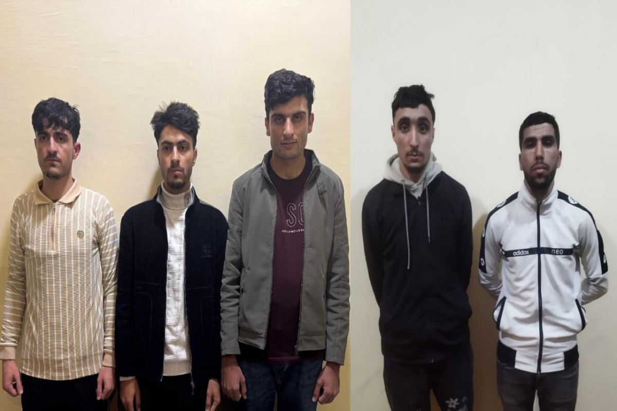 Azərbaycan sərhədini pozan əcnəbilər tutuldu - FOTOLAR