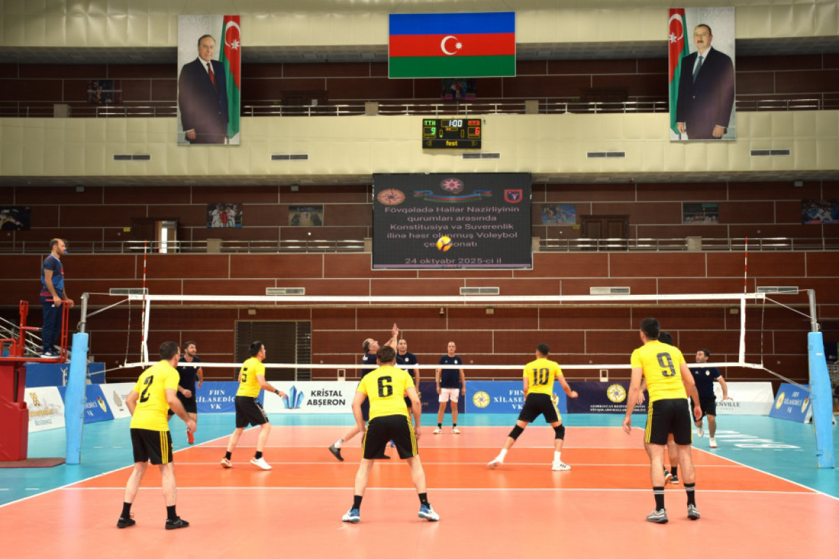 FHN-in qurumları arasında voleybol çempionatı keçirilib - FOTO