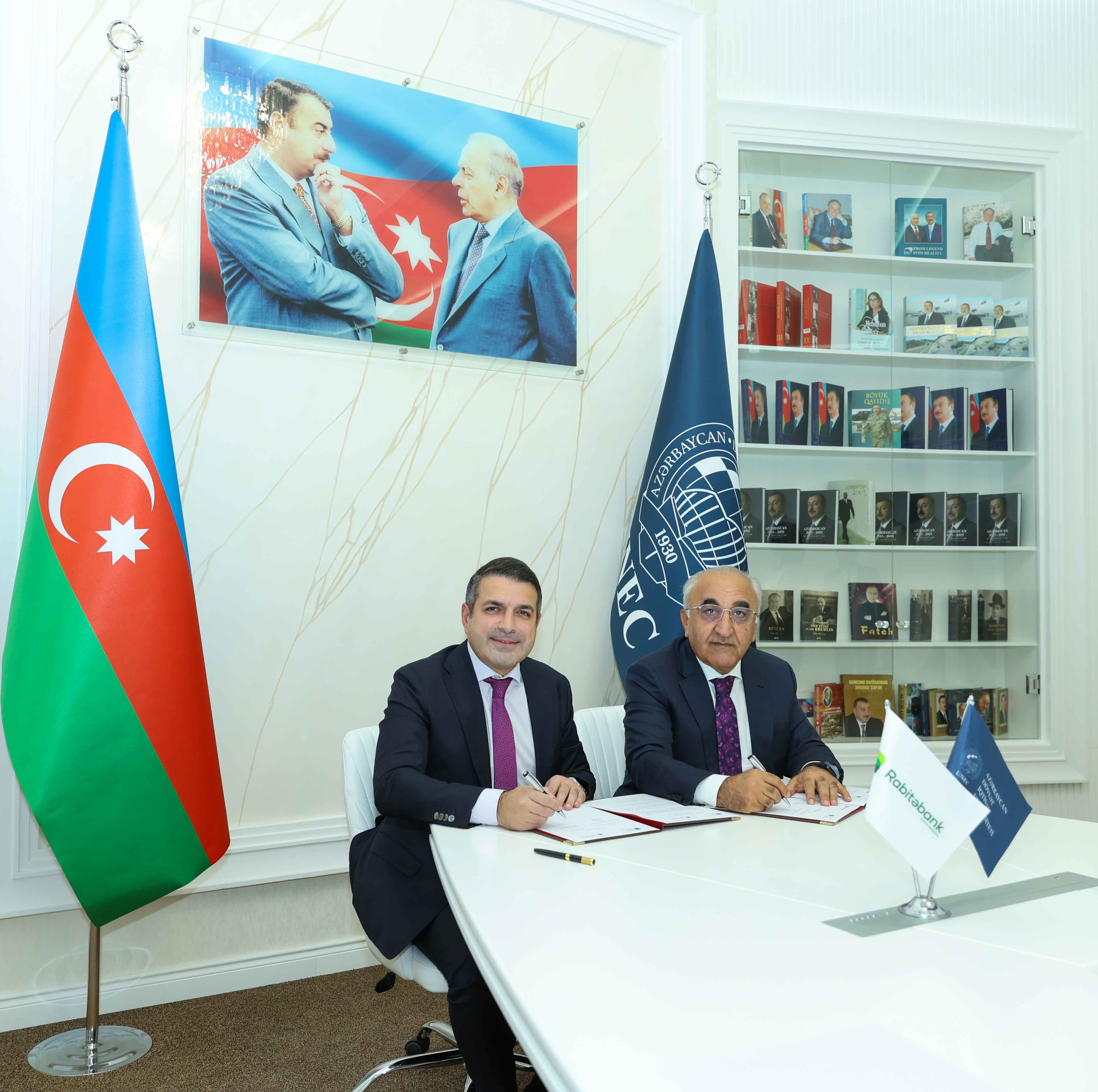 UNEC ilə “Rabitəbank” arasında əməkdaşlıq memorandumu imzalandı