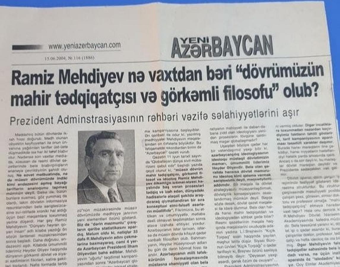 “Yeni Azərbaycan”la Dövlət Komitəsi arasında QALMAQAL