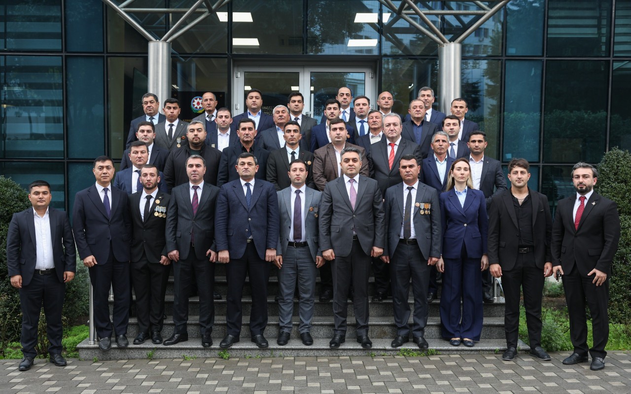 Dövlət Xidmətində Vətən müharibəsi iştirakçıları ilə görüş - FOTOLAR