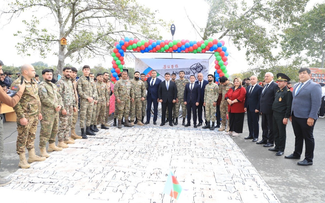 Neftçalada Zəfər Gününə həsr olunmuş silsilə tədbirlər keçirildi - FOTOLAR