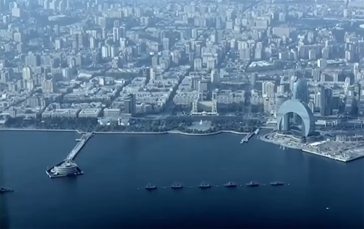 Bakının mənzərəsi "Akınçı"nın gözü ilə - VİDEO