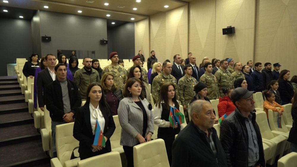 Gəncədə zəfər günü ilə bağlı tədbir keçirilib - FOTO