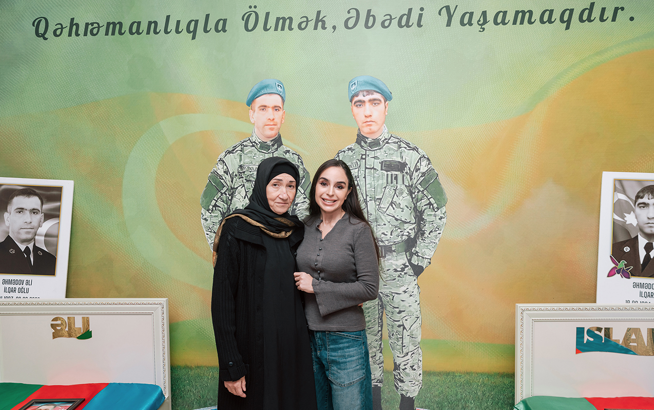 Leyla Əliyeva şəhid qardaşların ailəsini ziyarət etdi - FOTOLAR
