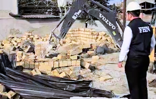 Masazırda qanunsuz tikinti söküldü - VİDEO